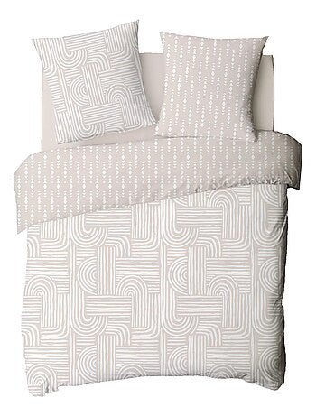 Juego de cama para 2 personas de algodón estampado con arco