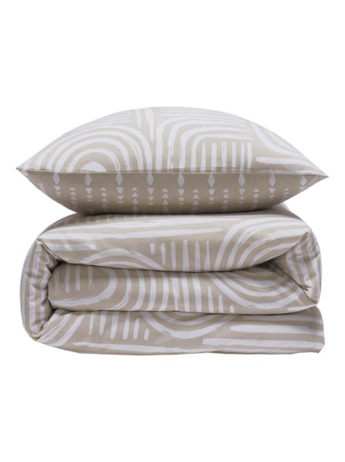 Juego de cama para 2 personas de algodón estampado con arco - Kiabi Juego de cama para 2 personas de algodón estampado con arco - Kiabi