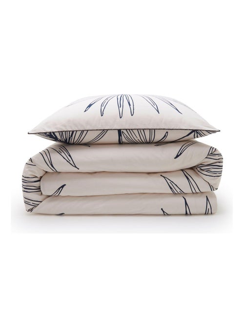 Juego de cama para 2 personas en algodón estampado floral reversible - Kiabi