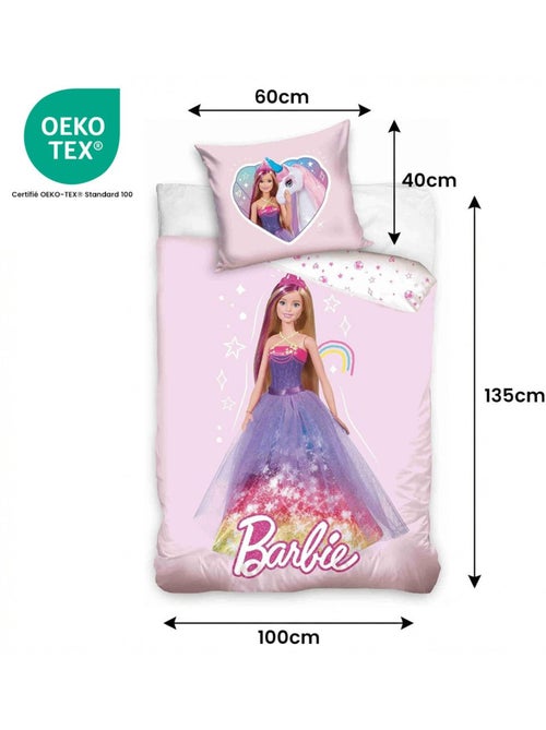 Juego de cama para bebé Barbie reversible – 100% algodón - Kiabi