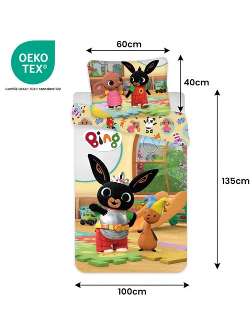 Juego de cama para bebé Bing con Flop reversible – 100% algodón - Kiabi Juego de cama para bebé Bing con Flop reversible – 100% algodón - Kiabi