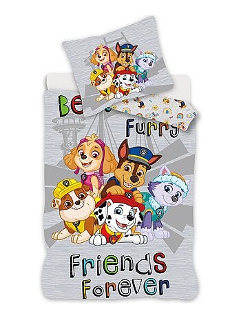 Juego de cama para bebé de la Patrulla Canina con Chase, Marshall, Skye y Rubble reversible