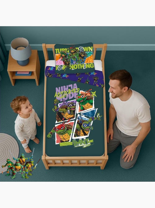 Juego de cama para bebé de las Tortugas Ninja con Leonardo, Donatello, y Michelangelo reversible - Kiabi