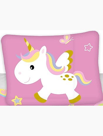 Juego de cama para bebé Disney con Unicornio y arcoíris reversible – 100% algodón