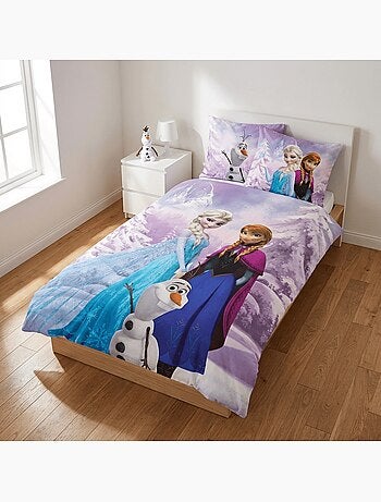 Juego de cama para bebé Frozen con Elsa, Anna y Olaf – 100% algodón