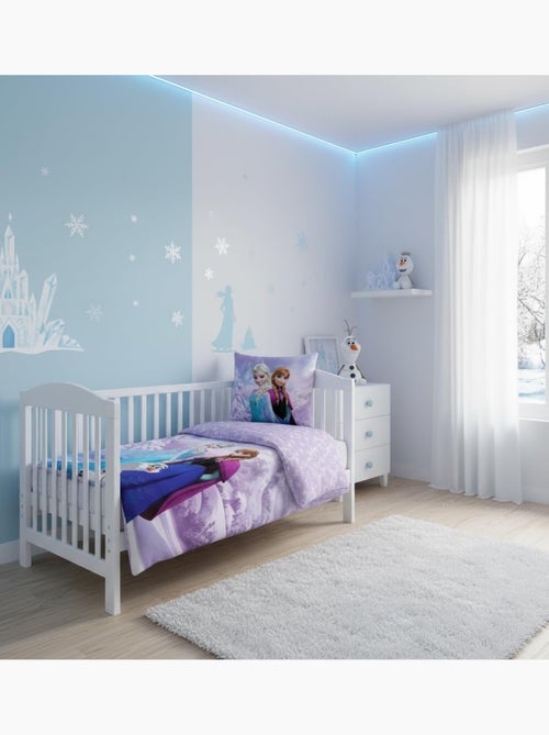 Juego de cama para bebé Frozen con Elsa, Anna y Olaf – 100% algodón - Kiabi