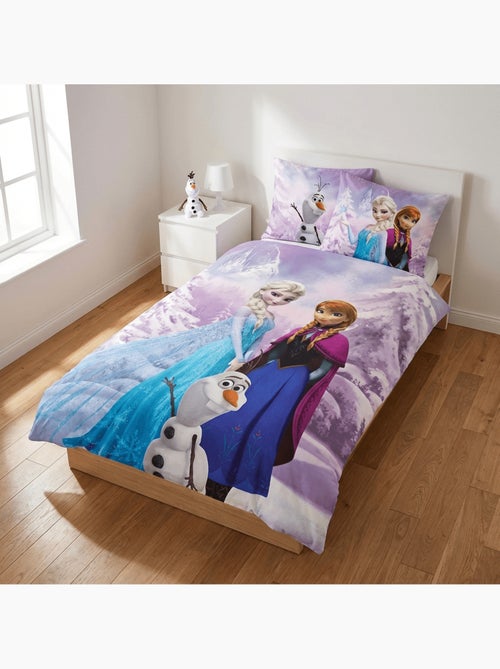 Juego de cama para bebé Frozen con Elsa, Anna y Olaf reversible – 100% algodón - Kiabi