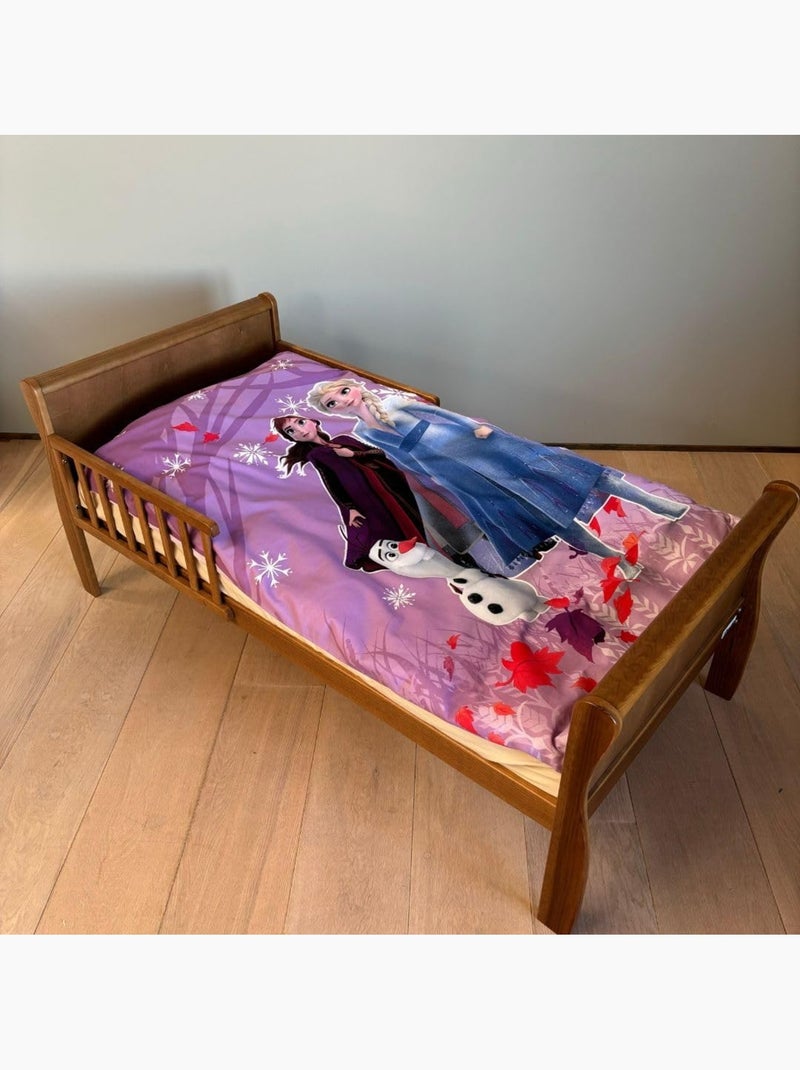 Juego de cama para bebé Frozen con Elsa, Anna y Olaf reversible – 100% algodón Violeta - Kiabi