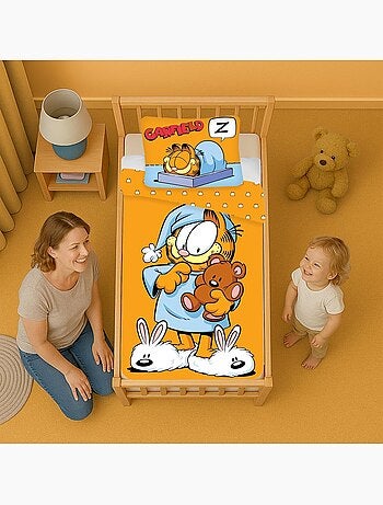 Juego de cama para bebé Garfield reversible – 100% algodón
