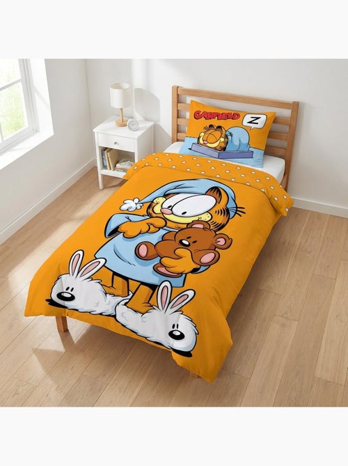 Juego de cama para bebé Garfield reversible – 100% algodón - Kiabi Juego de cama para bebé Garfield reversible – 100% algodón - Kiabi