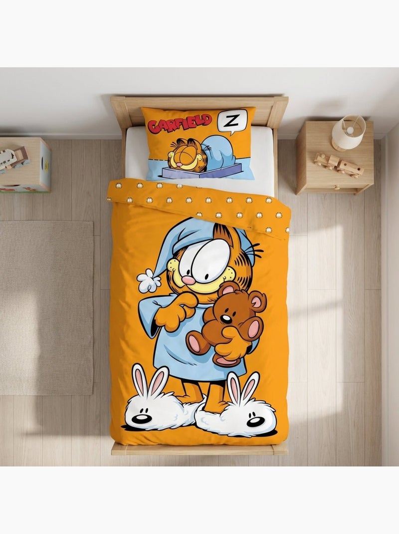 Juego de cama para bebé Garfield reversible – 100% algodón Naranja - Kiabi