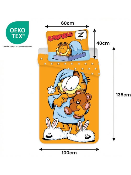 Juego de cama para bebé Garfield reversible – 100% algodón - Kiabi Juego de cama para bebé Garfield reversible – 100% algodón - Kiabi