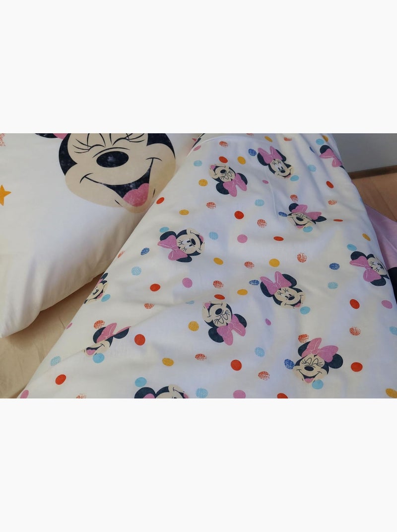 Juego de cama para bebé Minnie con arcoíris y nube reversible – 100% algodón Rosa - Kiabi
