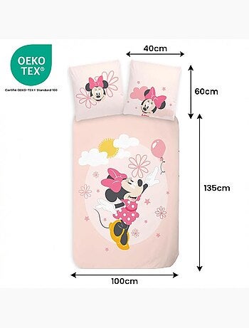 Juego de cama para bebé Minnie reversible – 100% algodón
