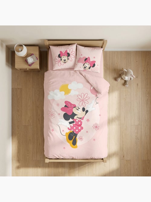 Juego de cama para bebé Minnie reversible – 100% algodón - Kiabi Juego de cama para bebé Minnie reversible – 100% algodón - Kiabi