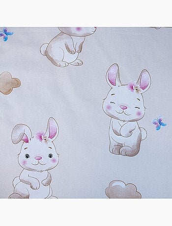 Juego de cama para bebé Miss Bunny con nube reversible – 100% algodón