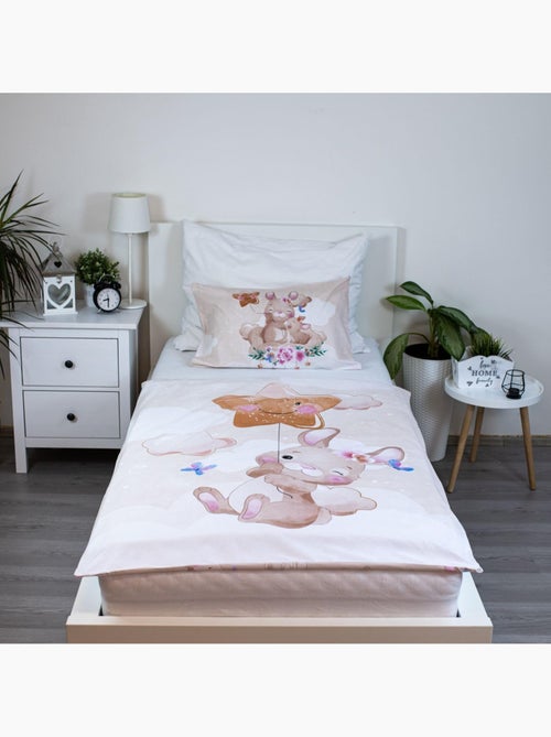 Juego de cama para bebé Miss Bunny con nube reversible – 100% algodón - Kiabi