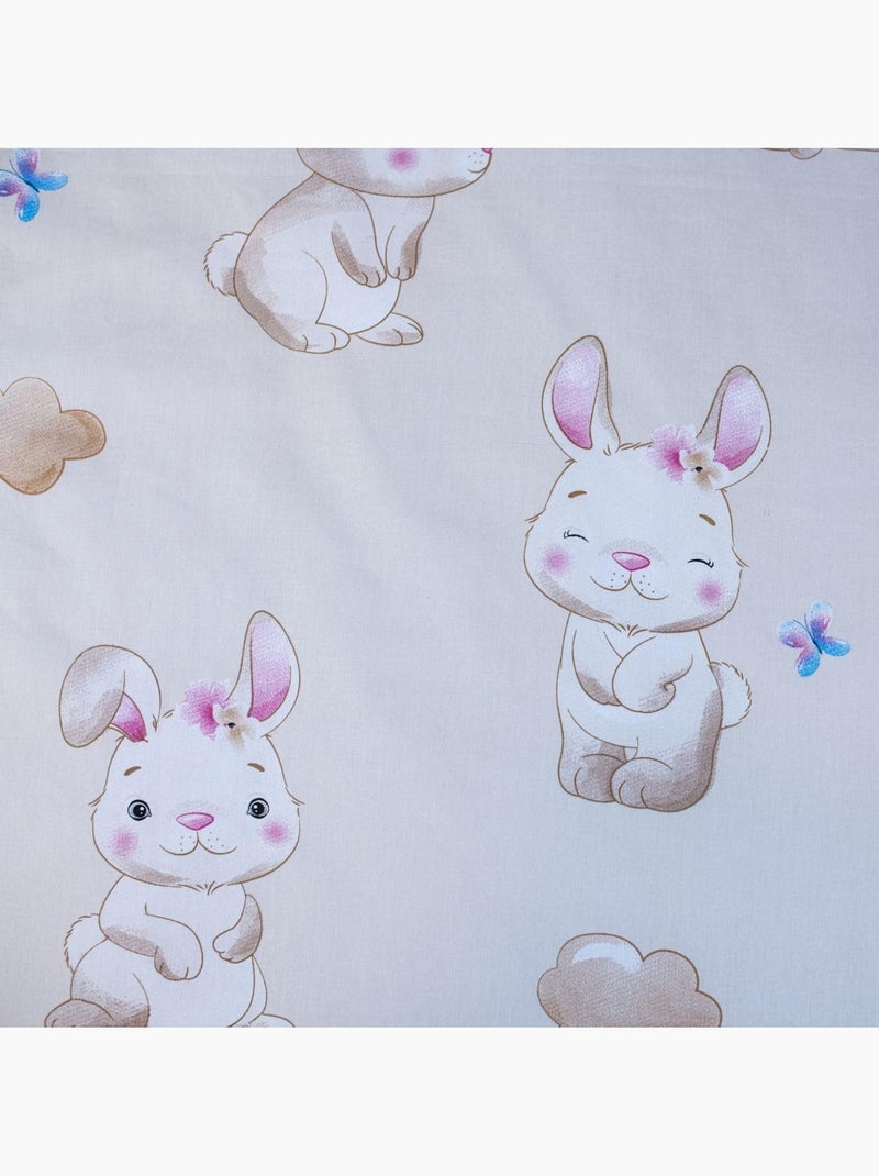 Juego de cama para bebé Miss Bunny con nube reversible – 100% algodón Beige - Kiabi