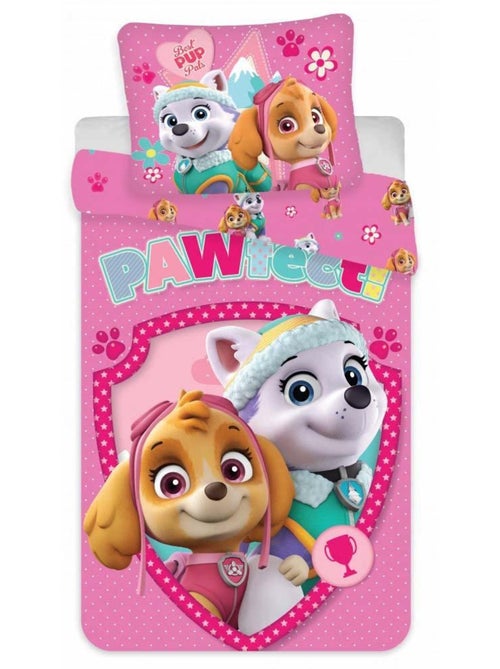 Juego de cama para bebé Patrulla Canina con Everest y Skye reversible – 100% algodón - Kiabi