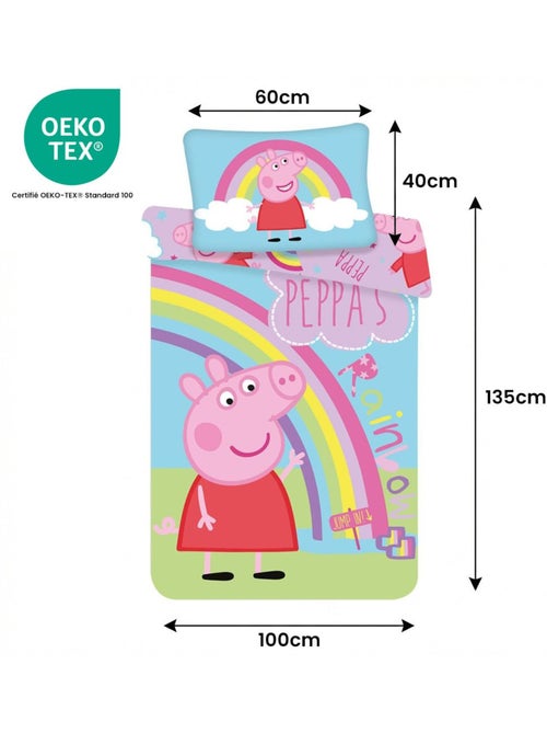 Juego de cama para bebé Peppa Pig con Peppa – 100% algodón - Kiabi