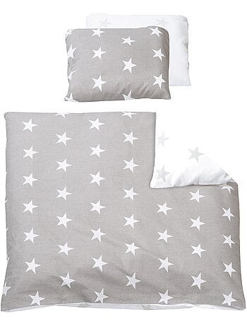 Juego de cama para bebé reversible - funda nórdica + funda de almohada en algodón Roba little stars