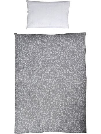Juego de cama para bebé reversible - Funda nórdica + funda de almohada en algodón 'Roba miffy'