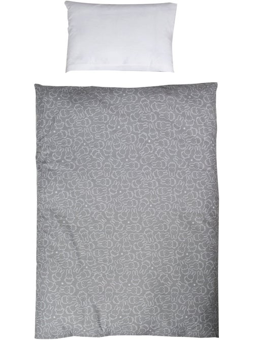 Juego de cama para bebé reversible - Funda nórdica + funda de almohada en algodón 'Roba miffy' - Kiabi