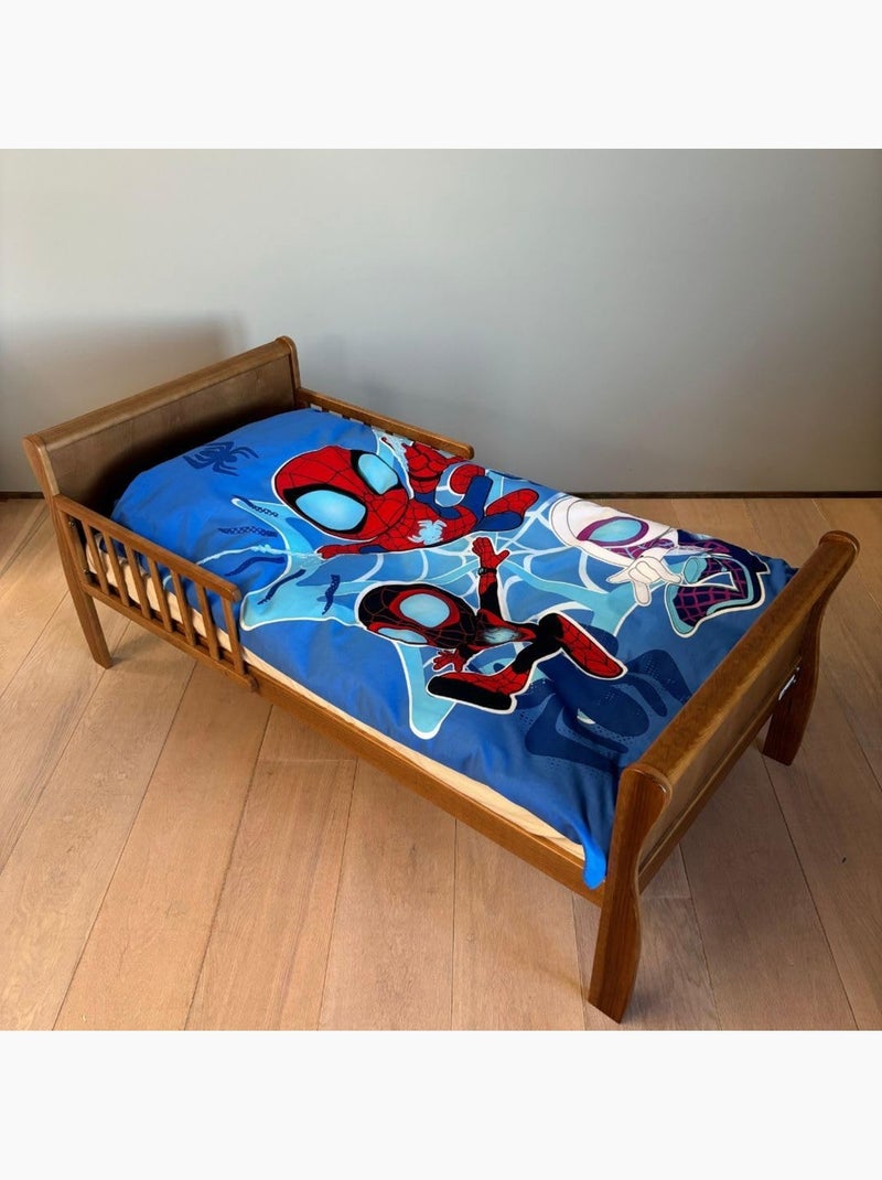 Juego de cama para bebé Spider-Man con Spidey, Ghost-Spider y Spin reversible – 100% algodón Azul - Kiabi