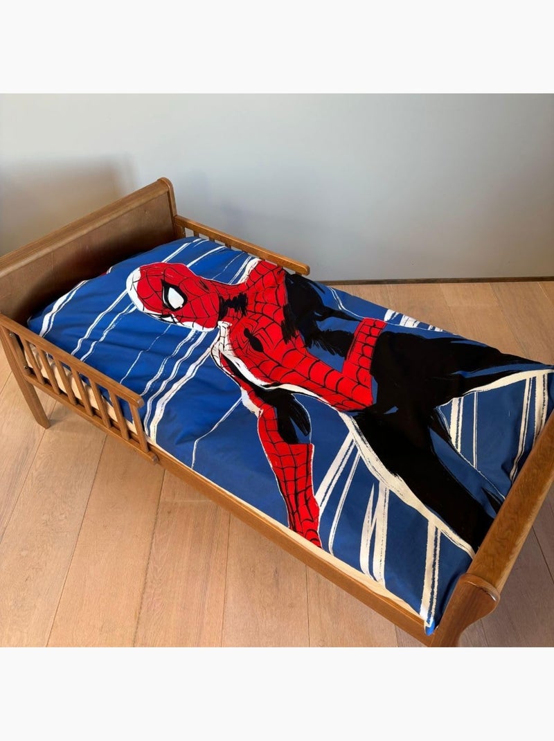 Juego de cama para bebé Spider-Man fosforescente reversible – 100% algodón Azul - Kiabi