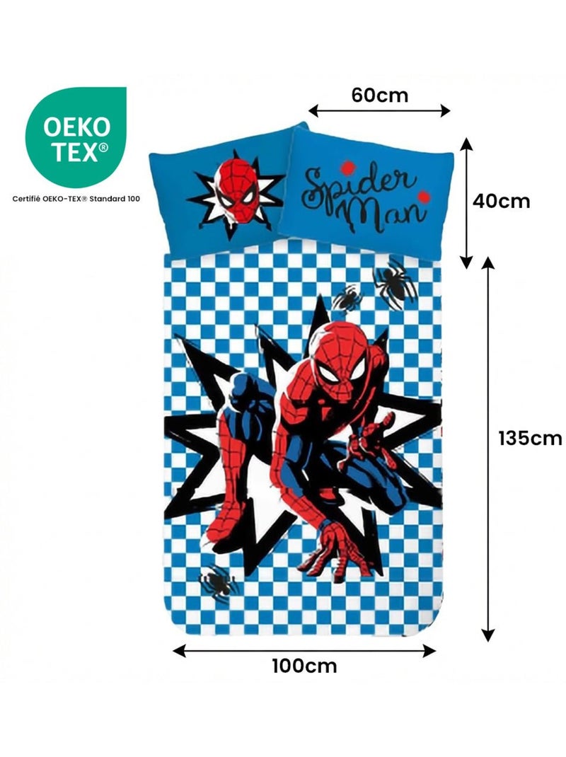 Juego de cama para bebé Spider-Man reversible – 100% algodón Azul - Kiabi