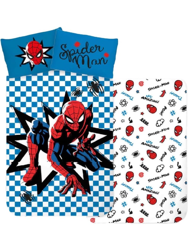 Juego de cama para bebé Spider-Man reversible – 100% algodón Azul - Kiabi