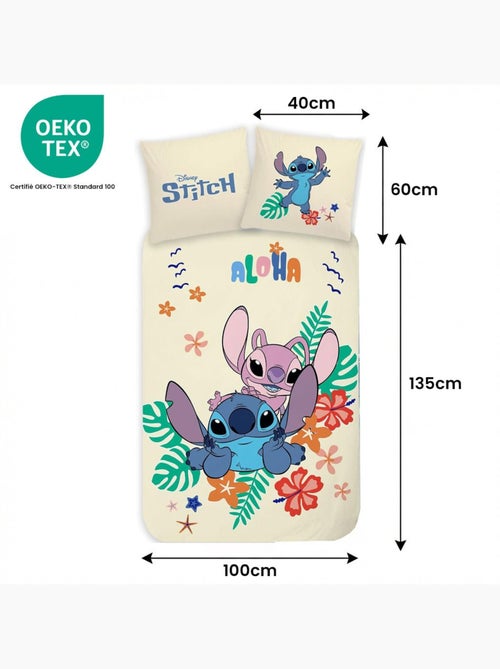 Juego de cama para bebé Stitch con Angel reversible – 100% algodón - Kiabi