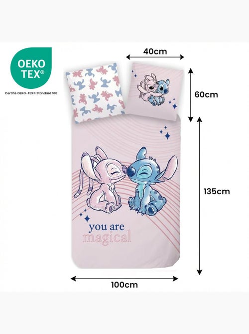 Juego de cama para bebé Stitch con Angel reversible – 100% algodón - Kiabi