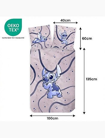 Juego de cama para bebé Stitch reversible – 100% algodón
