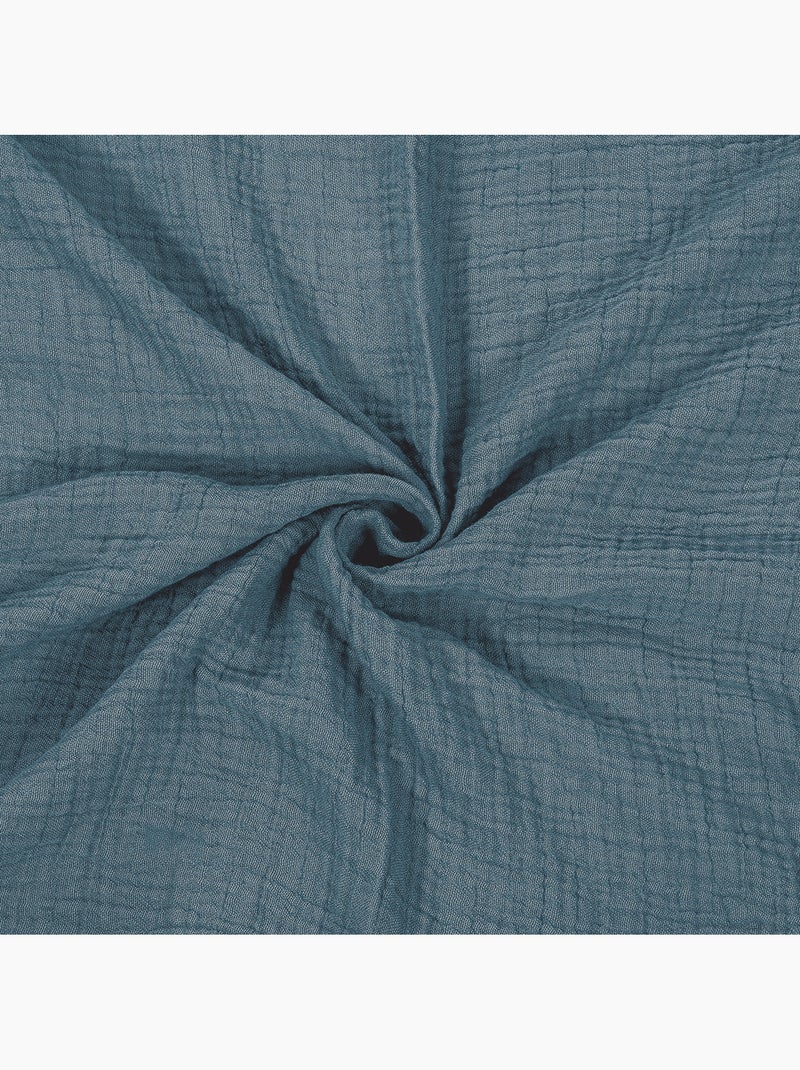 Juego de cama para cama individual de gasa de algodón Azul - Kiabi