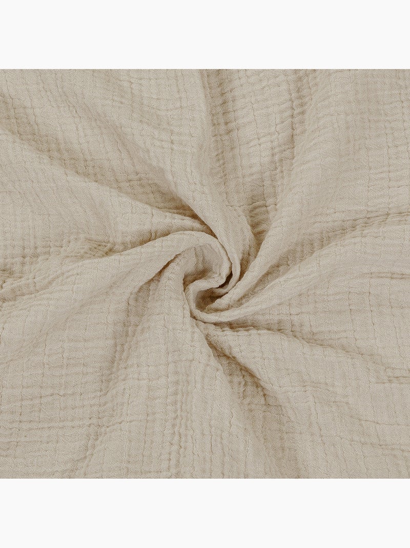 Juego de cama para cama individual de gasa de algodón Beige - Kiabi