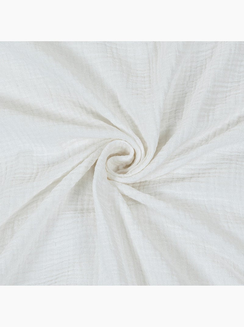 Juego de cama para cama individual de gasa de algodón Blanco - Kiabi