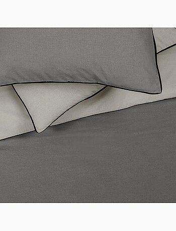 Juego de cama para cama individual en dos tonos
