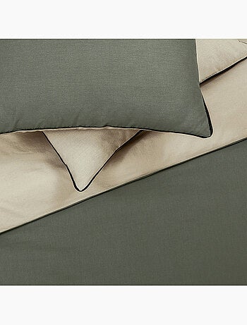 Juego de cama para cama individual en dos tonos