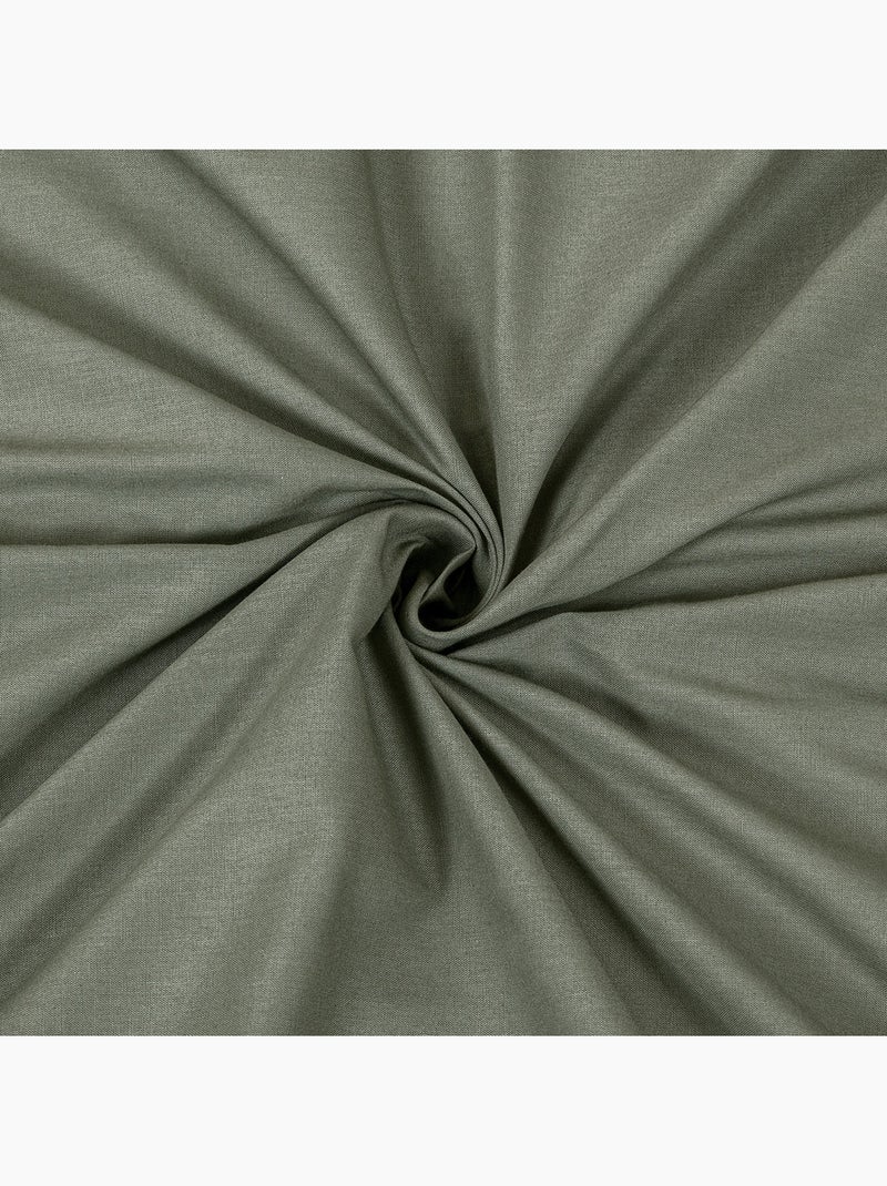 Juego de cama para cama individual en dos tonos Verde caqui - Kiabi