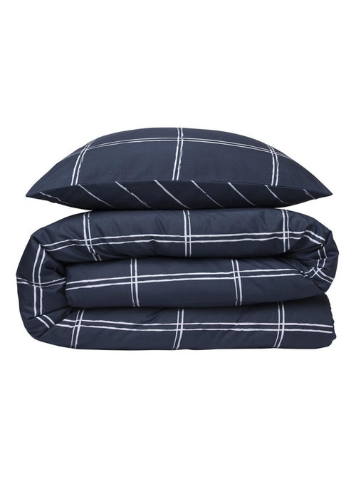 Juego de cama para dos personas con diseño de cuadros reversible - Kiabi