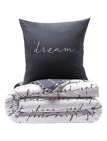 Juego de cama para dos personas con diseño reversible