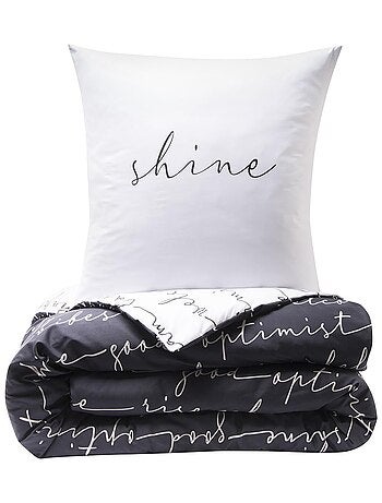 Juego de cama para dos personas con diseño reversible