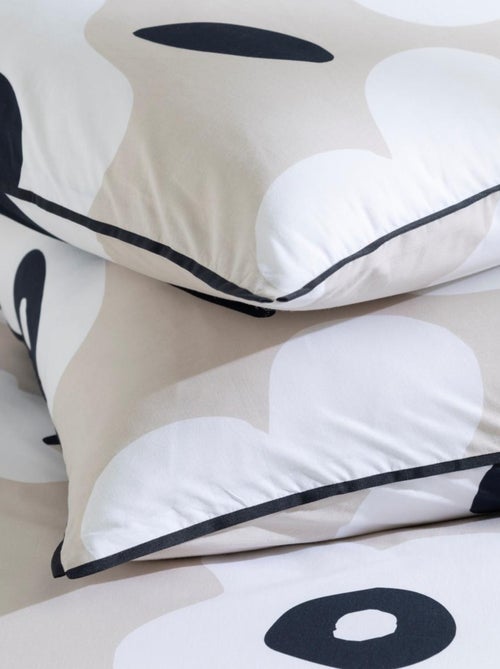 Juego de cama para dos personas con estampado de flores, de algodón - Kiabi Juego de cama para dos personas con estampado de flores, de algodón - Kiabi
