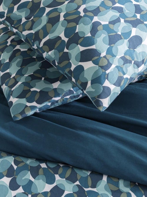 Juego de cama para dos personas con motivos geométricos, de algodón - Kiabi Juego de cama para dos personas con motivos geométricos, de algodón - Kiabi