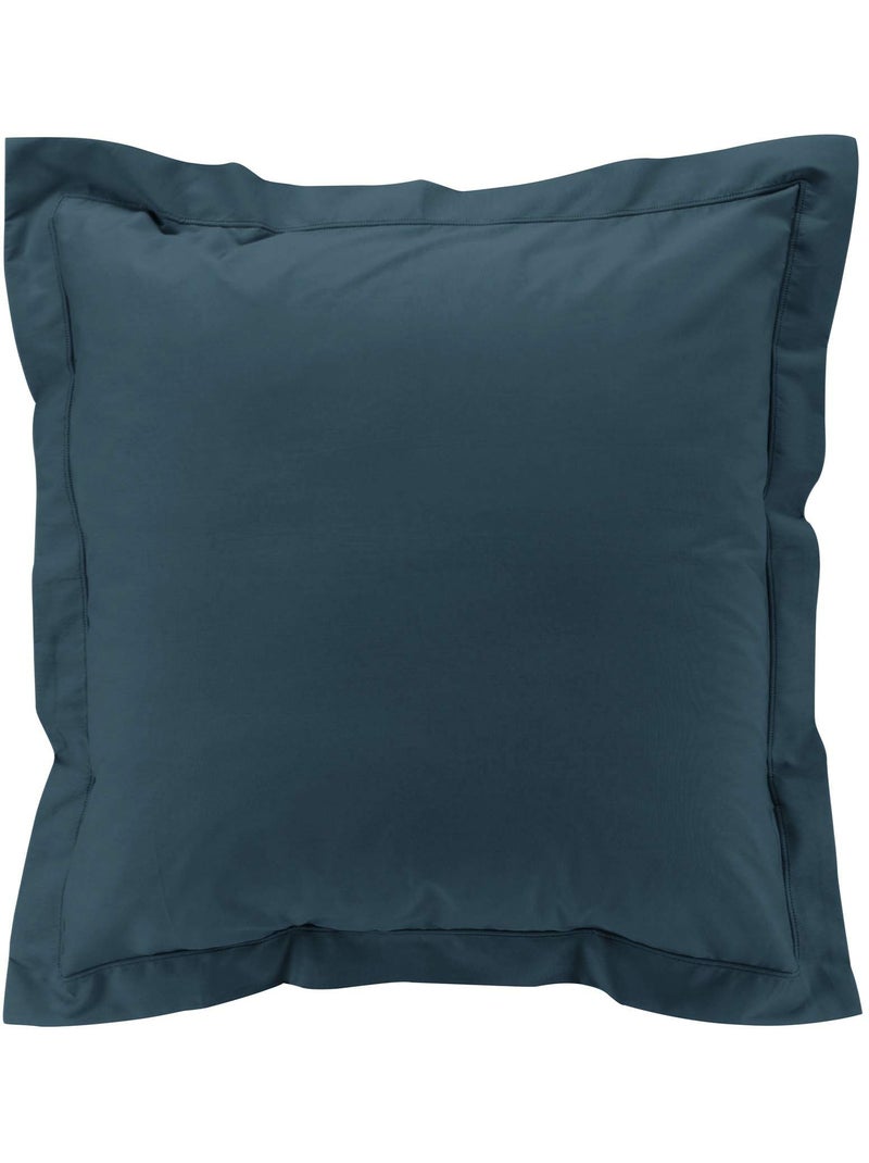 Juego de cama – percal de algodón 78 hilos – calidad hotel – 2 fundas de almohada 63x63 cm Azul - Kiabi