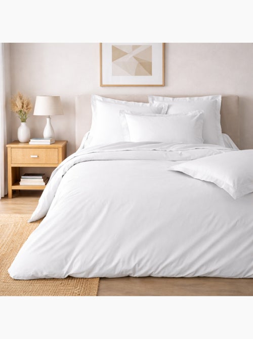 Juego de cama – percal de algodón 78 hilos – calidad hotel – 2 fundas de almohada 63x63 cm - Kiabi Juego de cama – percal de algodón 78 hilos – calidad hotel – 2 fundas de almohada 63x63 cm - Kiabi