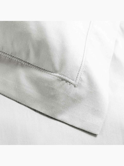 Juego de cama – percal de algodón 78 hilos – calidad hotel – 2 fundas de almohada 63x63 cm - Kiabi Juego de cama – percal de algodón 78 hilos – calidad hotel – 2 fundas de almohada 63x63 cm - Kiabi