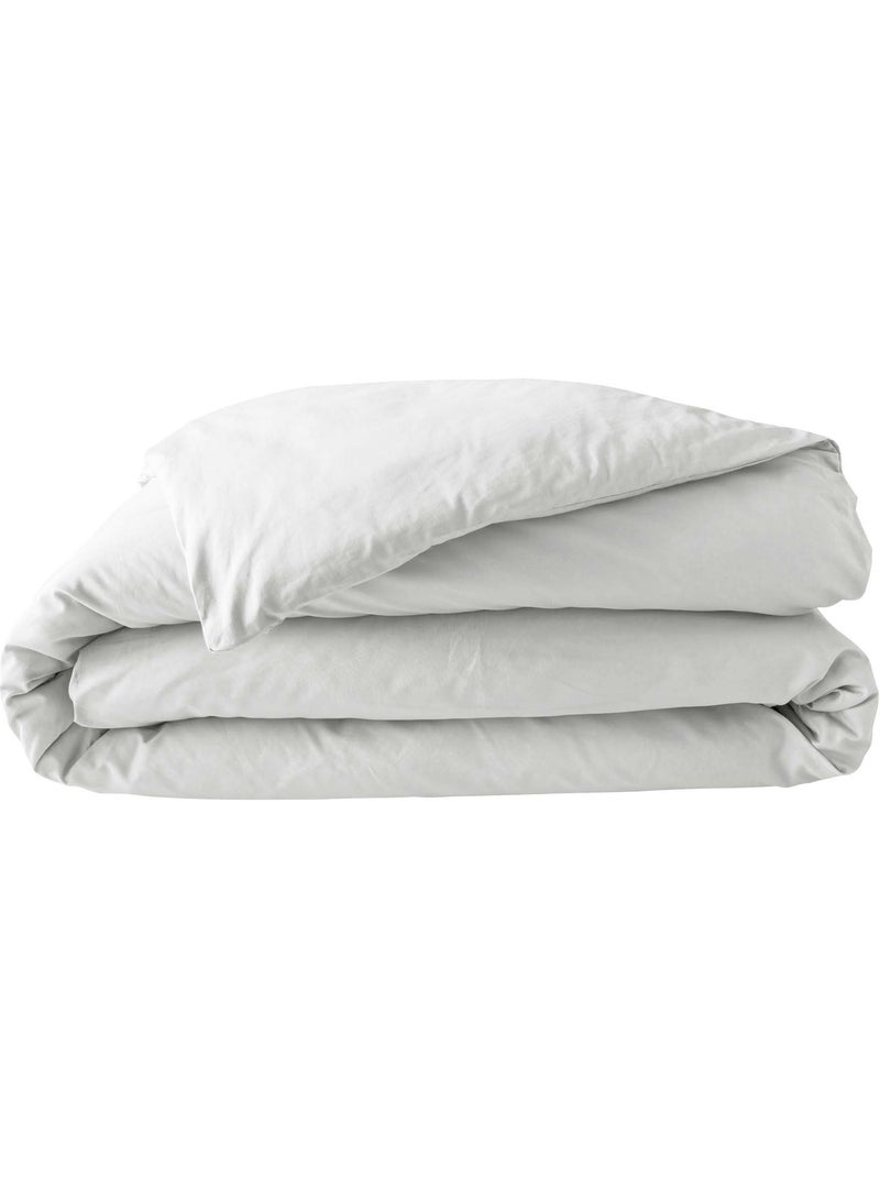 Juego de cama – percal de algodón 78 hilos – calidad hotel – 2 fundas de almohada 63x63 cm Blanco - Kiabi