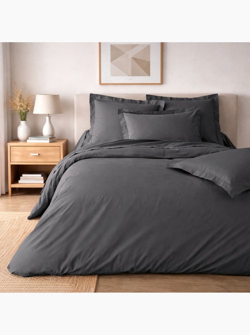 Juego de cama – percal de algodón 78 hilos – calidad hotel – 2 fundas de almohada 63x63 cm - Kiabi Juego de cama – percal de algodón 78 hilos – calidad hotel – 2 fundas de almohada 63x63 cm - Kiabi